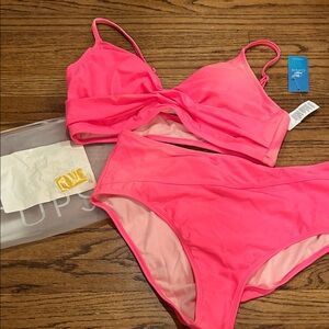 Vibrant Pink Cupshe Bikini Set